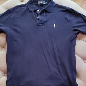 Polo by Ralph Lauren Men's Dark Blue Polo Shirt